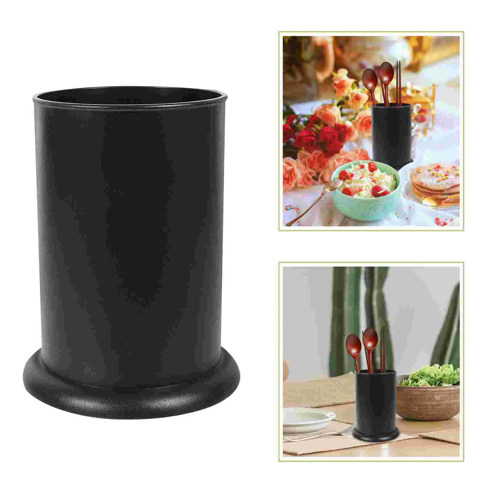 

Kichvoe Cooking Utensil Holder Kitchen Utensil Holder Caddy Plastic Utensil Crock Silverware Cutlery Holder Chopsticks