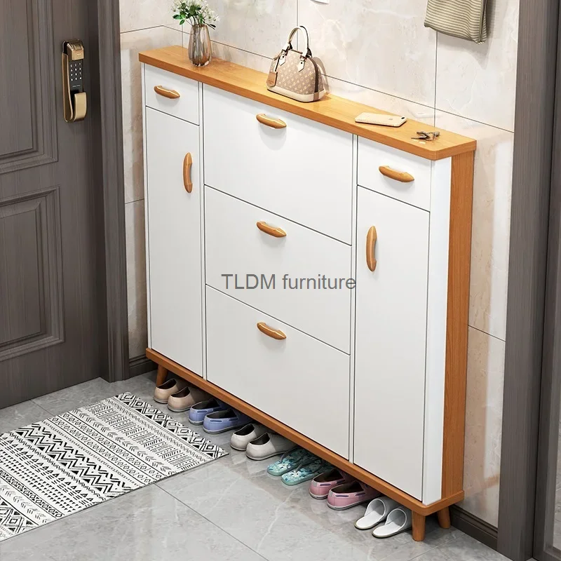 

Space Saving Shoe Rack Indoor Drawer Large Living Room Shoe Cabinet Ultra Thin Muebles Para El Hogar Entrance Hall Furniture