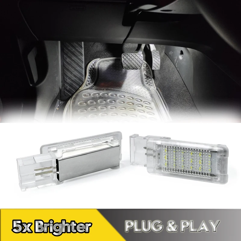 

2Pcs Canbus LED Footwell Lights Luggage Door Courtesy Glove Box Lamps For Seat Ibiza Leon Toledo Altea Alhambra Cordoba MII Exeo