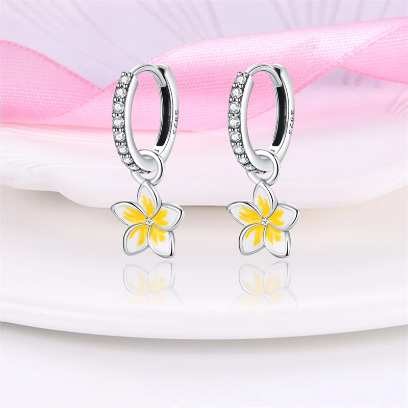 Sterling Silver Earrings For Women Bee Butterfly Ladybug Heart-Shaped silver earrings