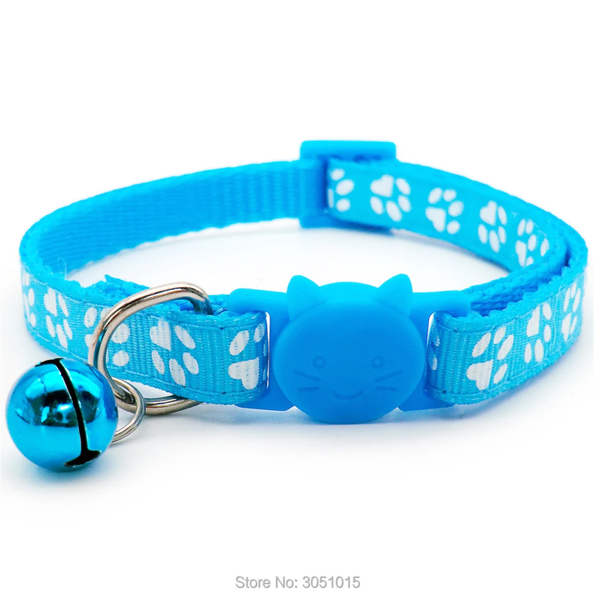 Lot 12 Wholesale Cat Kitten Collars With Paw Dog Collar Small Puppy Cat Collars with Bell and Cat face 5