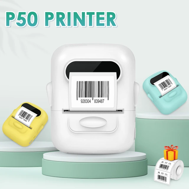 P50 Thermal Label Printer Portable Adhesive Wireless Bluetooth Label Maker  Similar as Marklife P50 DIY E210 P50 Label Stickers - AliExpress