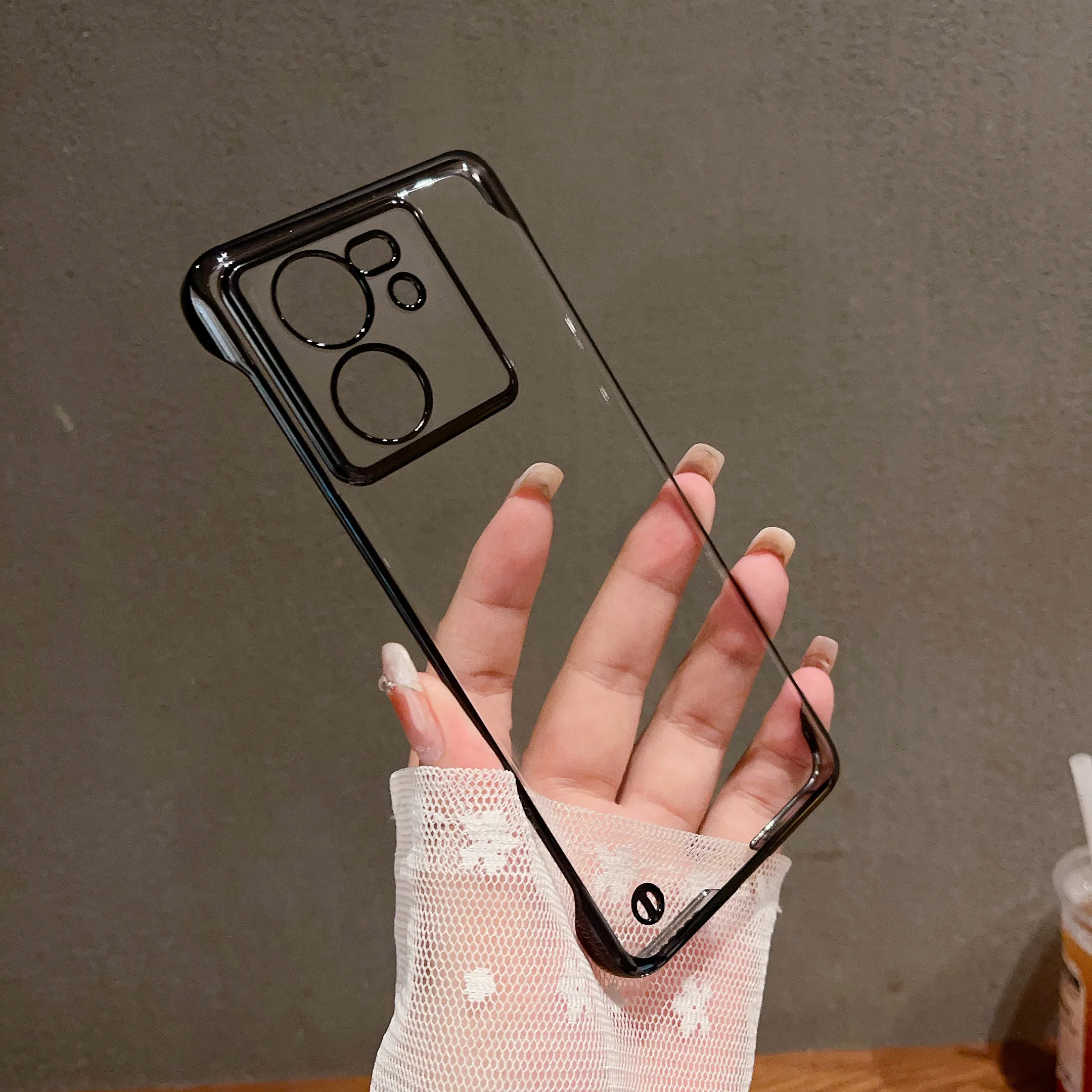 Per Xiaomi Redmi K60 Ultra Case 6D Placcatura Luxury Clear Ultra-Thin Hard Back Cover Trasparente Antiurto Per Telefono Redmik60Ultra