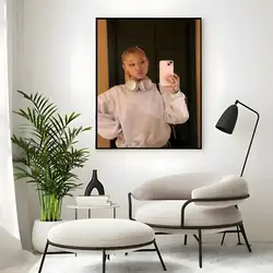 Timeless Wall Art Print for Home Décor - Ariana Grande Theme (White4)