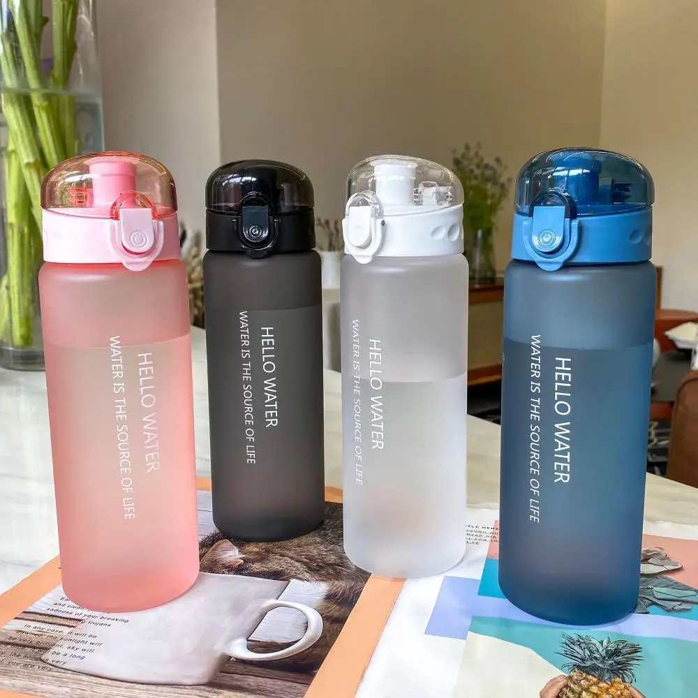 New Home Baby Water Bottle Creative locked Plastic Water leak-proof Sports Drinking Bottle For Child Tea Tumbler Cycling