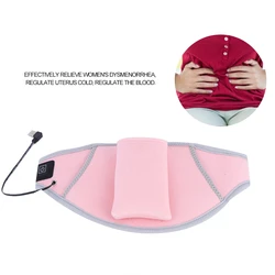 USB Heating Belt Waist Abdomen Protector Support Warm Uterus Pain Relief Special Care For Women Medical Lumbar Belt Health Care