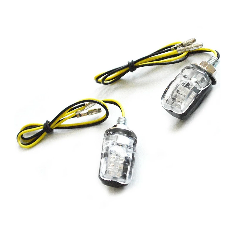 Wow Universal 6Led Mini Indicatori Di Direzione Per Moto Lampeggiatori Di Luce Ambra Per Cruiser Chopper Custom