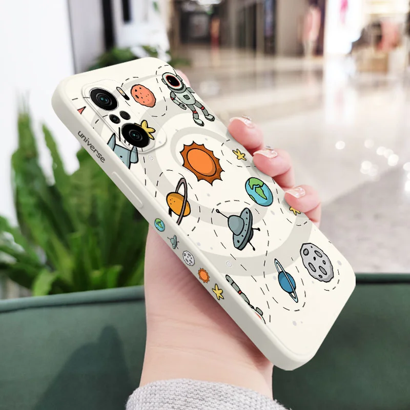Great Astronaut Design Silicone Phone Case