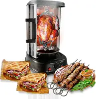 Countertop Vertical Rotating Oven - Rotisserie Shawarma Machine, Kebob Machine, Stain & Heat Resistant Door & Energy Efficient 1