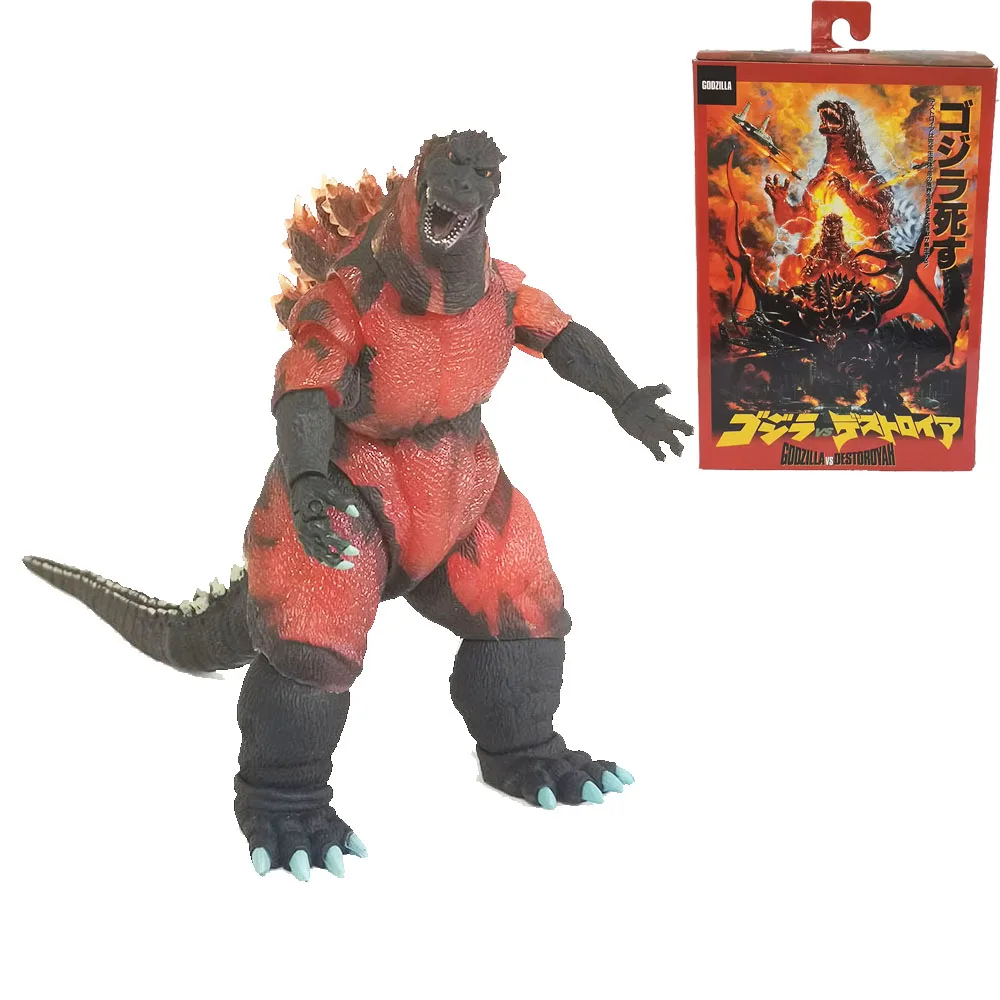 

King Of The Monsters 1995 Burning Godzilla Action Figure Gojira Movie Figma Model 18cm PVC Movable Dinosaur Doll Toys For Boys