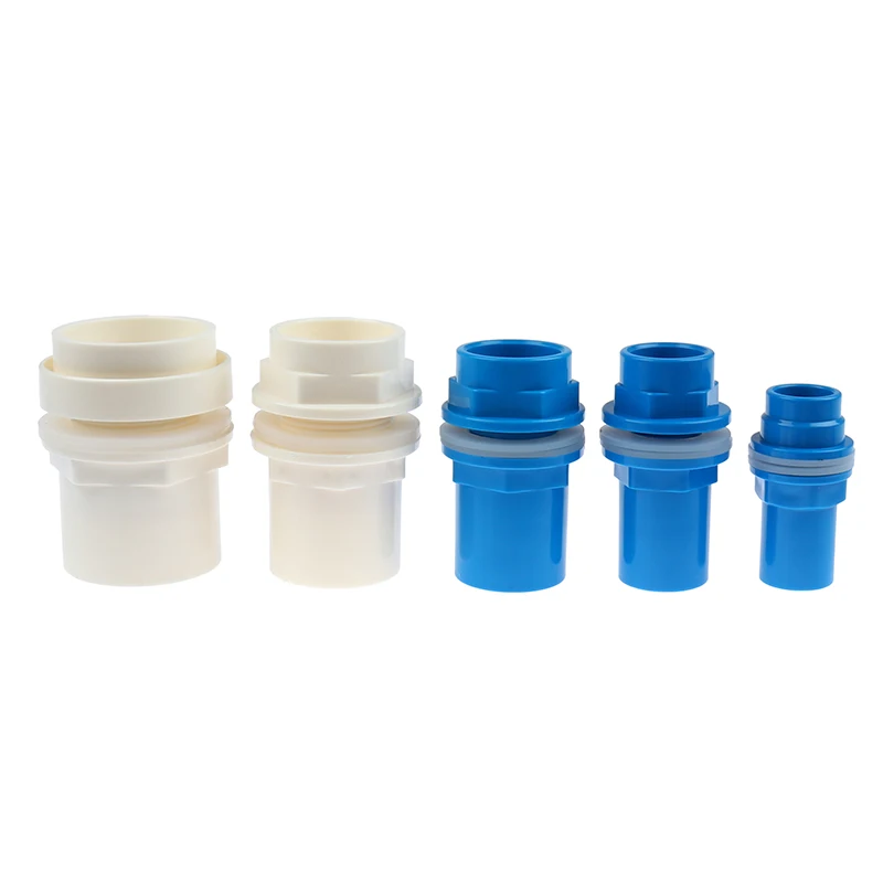 1Pc I.D.20-50mm 커넥터 탱크 PVC 수돗물 분배기 플라스틱 퀵 밸브 커넥터 정원 농장 관개용 수도관 피팅