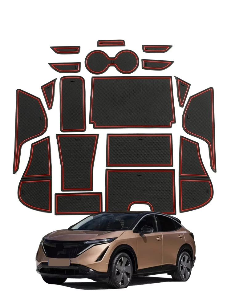 Zunduo Tappetino Antiscivolo Per Cancello Per Nissan Ariya Antiscivolo Supporto Per Scanalatura Per Porta Portabicchieri Accessori Per Interni Auto So
