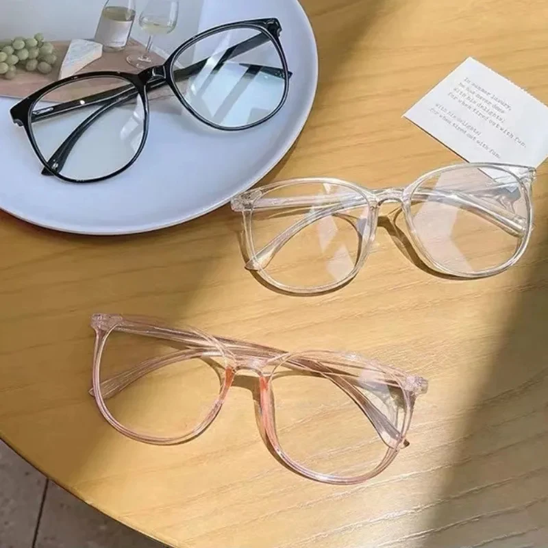 Anti Blue Light Blocking Glasses Clear Women Men Vintage Transparent Glasses Frame Anti Radiation Replaceable Lens