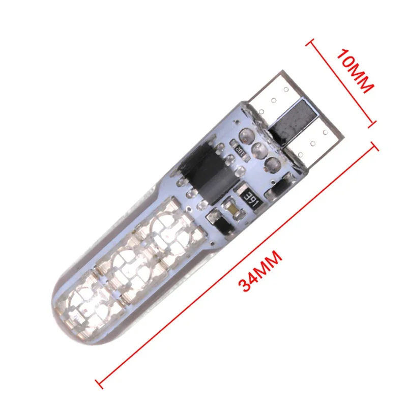 2x T10  W5w 501 ڵ  ̵ Ʈ , 6SMD 5050 RGB LED  (͸ ), Ʈκ ÷   