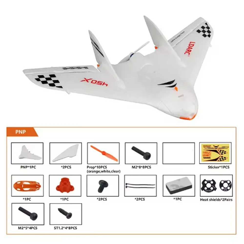 Avion RC FPV 450X V2 EPP 431mm Kit Aile Volante Drone Fixe