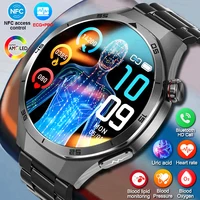 GUHUAVMI New Smart Watch Men Micro Physical Examination Blood Lipid Uric Acid Monitor Heart Rate ECG NFC Health Smartwatch 2025 1