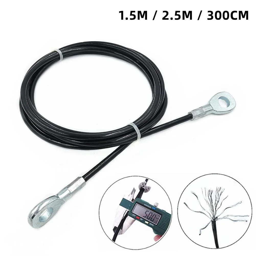 Gym Steel Wire Rope 1.5/2.5/3meter DIY Weight Fitness Accessory Loading 100kg Stack Cable