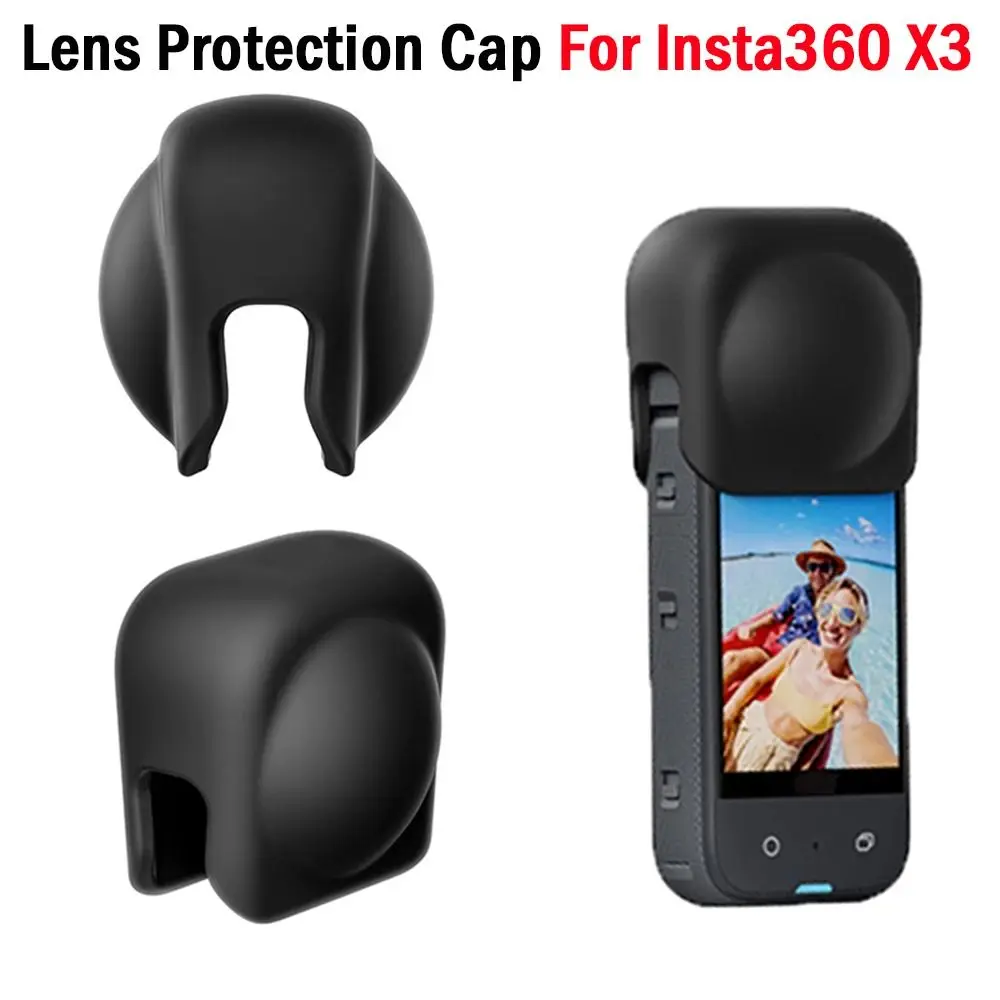 Silicone Dustproof Anti-scratch Lens Cap for Panoramic Action Cameras