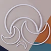 Dream Catcher Using White Plastic Moon Handmade Unique Shape For DIY Dreamcatchers Wreaths Macram Craft Supplies 2