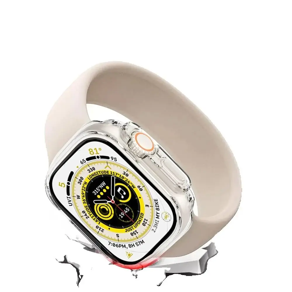 Premium Silicone Apple Watch Case with Screen Protector - Robust and Stylish Protection