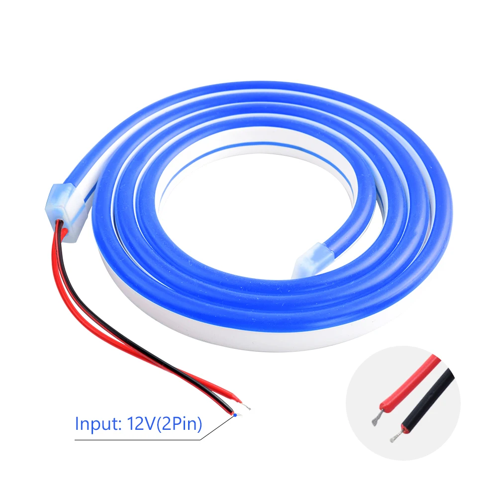 5V 12V 24V Led Neon Strip Light 6mm Narrow Rope Flex Tape Silicon Tube Bar Waterproof DIY Sign Red Green Blue Yellow Pink White 3