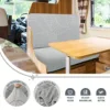 2pcs/Set Water Resistant Leaf Texture Jacquard Stretch RV Dinette Cushions Cover Spandex Soft RV Camper Car Bench Seats Covers 5