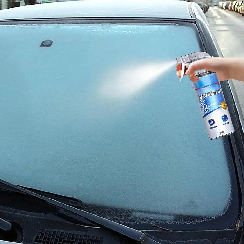 Ice-Off Windshield Spray Auto Glass Ice Melting Spray Melts Ice Frost & Snow Fast Winter Car Must Have Snow Melting For