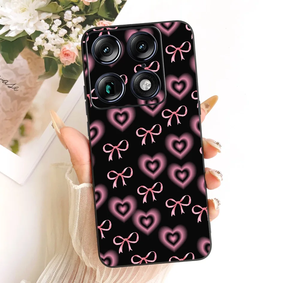 Floral Marble Soft Silicone Protective Case