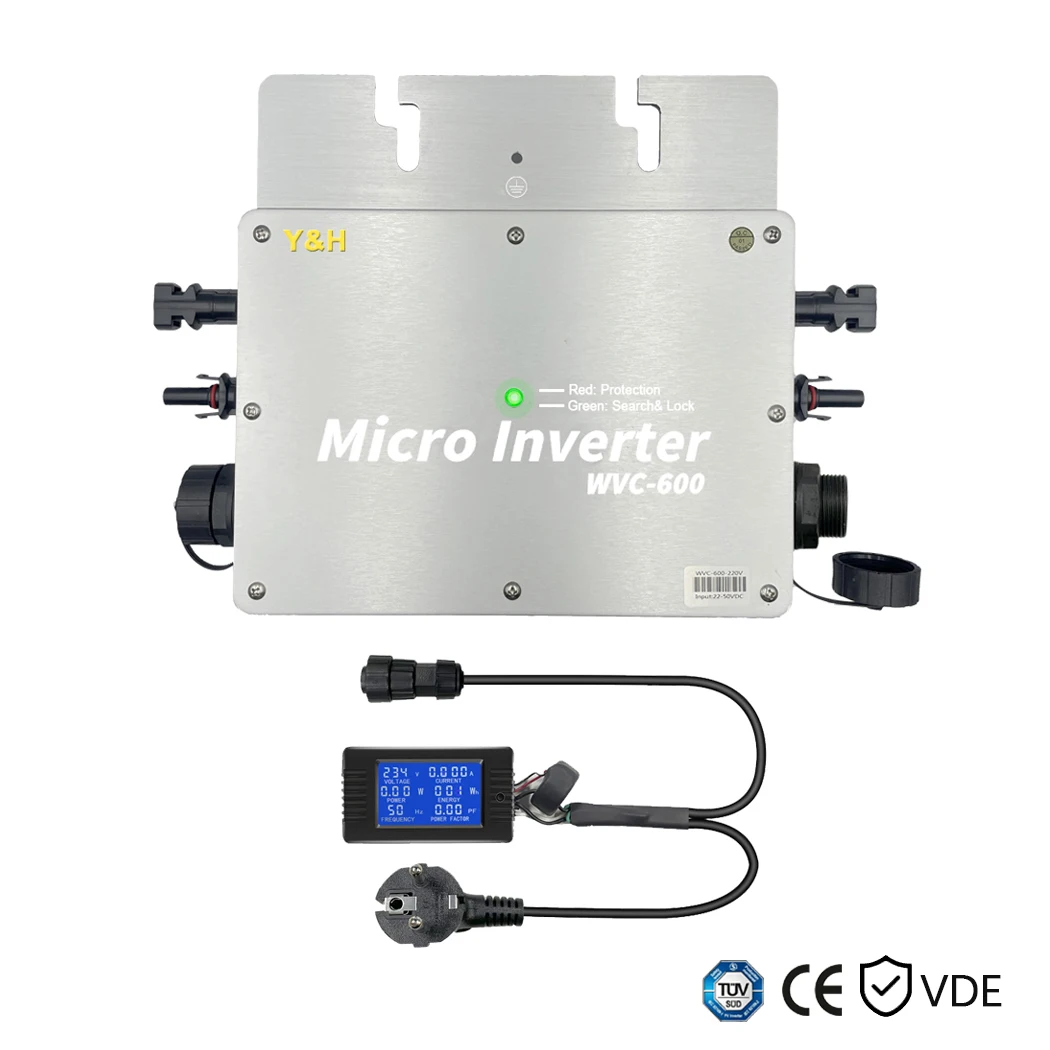 600w Wvc Series Waterproof Grade Ip65 Micro Grid-connected Mppt Inverter  Dc28-50v 120v 230v Auto Solar Grid Tie Converter - Solar Inverters -  AliExpress