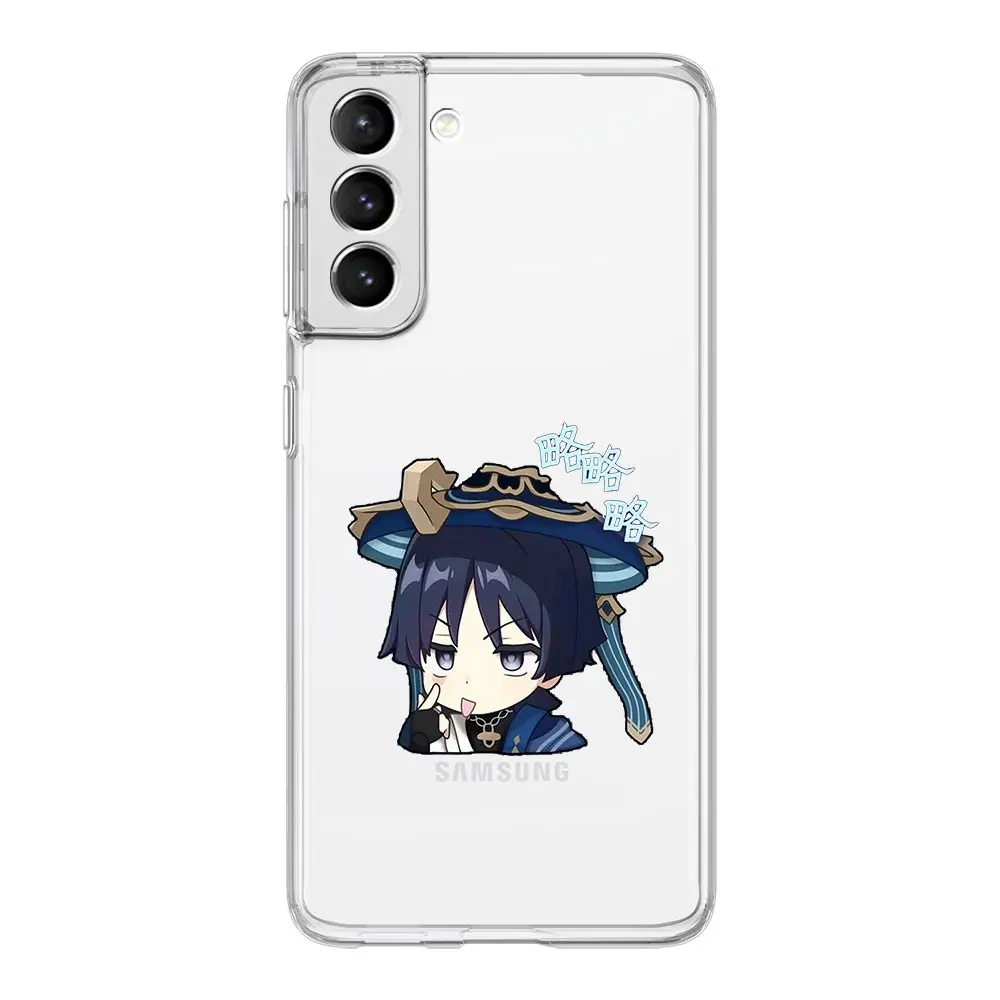 Kawaii Cartoon Genshin Impact Soft Clear Phone Case