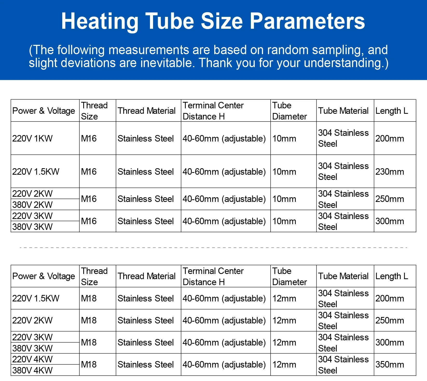 U Shaped Heating Element 220V 380V Stainless Steel Electric Heating Tube for Wat