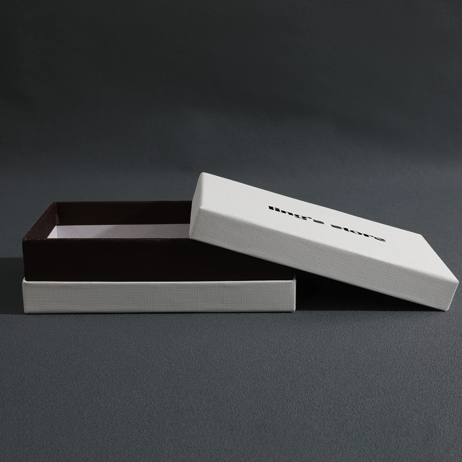 100 Stück Schmuck- und Brillen-Aufbewahrungsboxen aus Karton, modische Ring- und Ohrstecker-Organizer, luxuriöse, exquisite, tragbare Boxen mit individuellem Logo – Detail 6