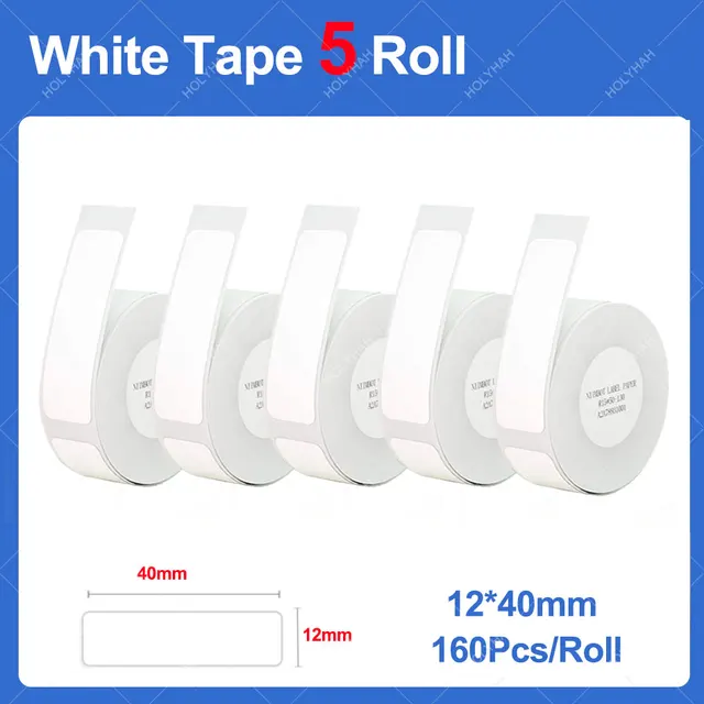 5 Rolls 12x40mm