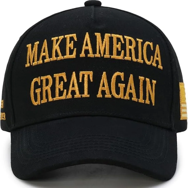 Donald  45-47 Never Surrender MAGA Hat Make America Great Again Slogan with USA Flag Adjustable Baseball Cap Black 2