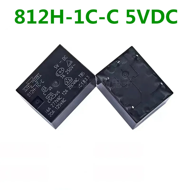 10PCS/LOT 100% New Relay 812H-1C-C-12VDC 812H-1C-C-24VDC 812H-1C-C-5VDC 812H 1C C 12V 812H-1C-C DC24V 5PINS 12A