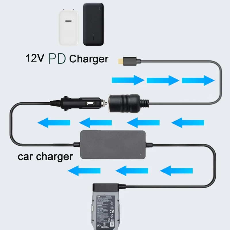 USB C PD Typ C Stecker auf 12V Auto Zigarette Leichter Buchse Weibliche  Schritt Up Kabel