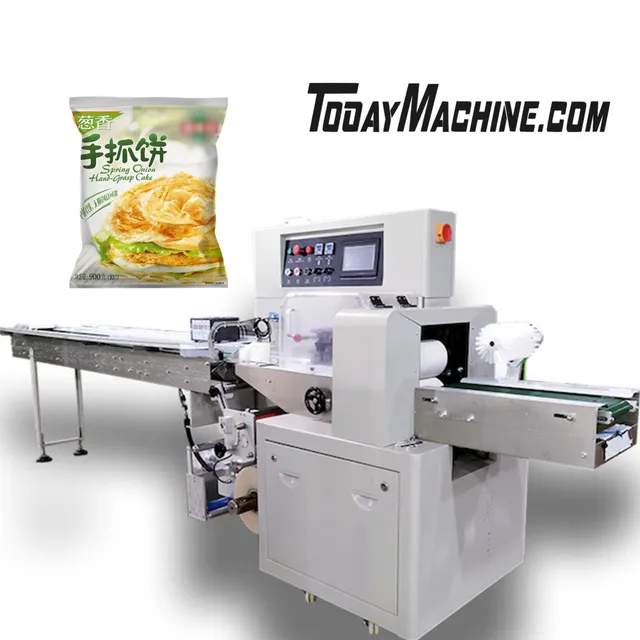 Low Cost High Speed Automatic Horizontal Rice Cake Popsicle Flow Wrapper Packaging Machine