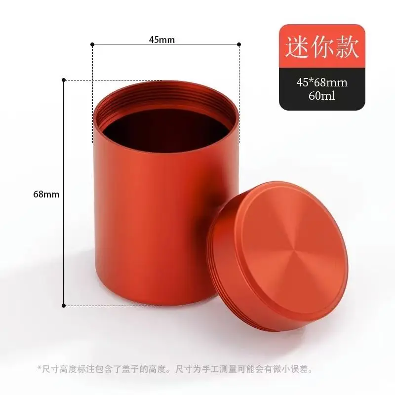 Compact Sealed Portable Tea Tin Container