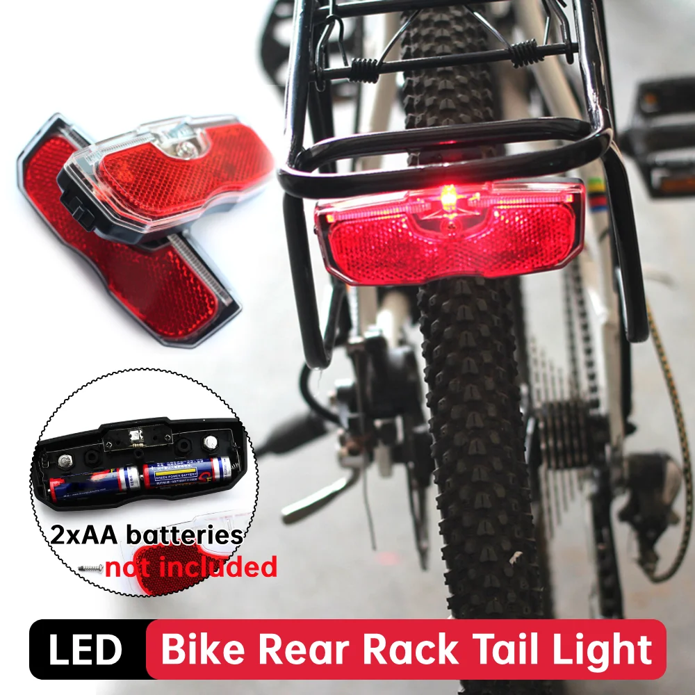 LED Mountain Bike Luggage Rack Light Waterproof Bicycle Rear Seat - Main Image