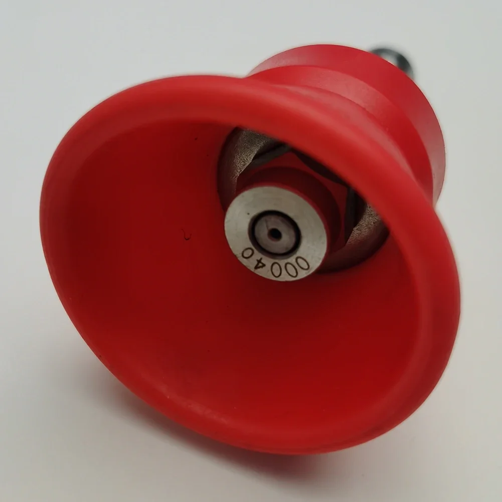 High-Pressure Water Gun Nozzle Splash-proof Sleeve Fan Nozzle Stainless Steel Washer Sprayer 1/4 Quick Plug Pressure Washer Tips