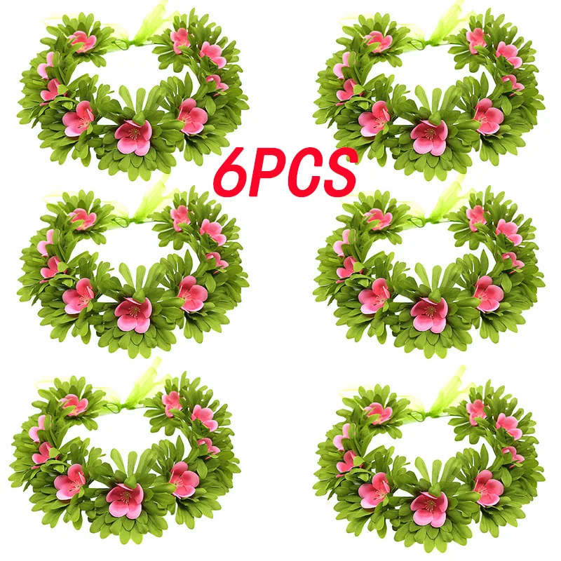 Baby Girls Moana Garland Flower Wreath Headdress Kid Princess Moana Costume Play Accessory Carnival Vaiana Floral Headwear hair accessories cosplay accessories