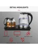 -Pink Electric Glass Boiler, Electric Teapot, Boiling Water Boiler, Health Pot, New, 2024 4