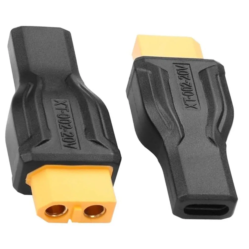 Lot de 2 adaptateurs Type-C vers XT60 pour charge rapide drone FPV RC