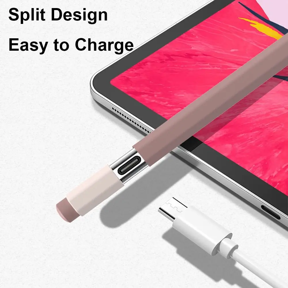 Silicone USB-C Pen Sleeve for Apple Pencil 3rd Generation Tablet Touch Stylus Protective Case Anti-slip Shockproof Grip Cover