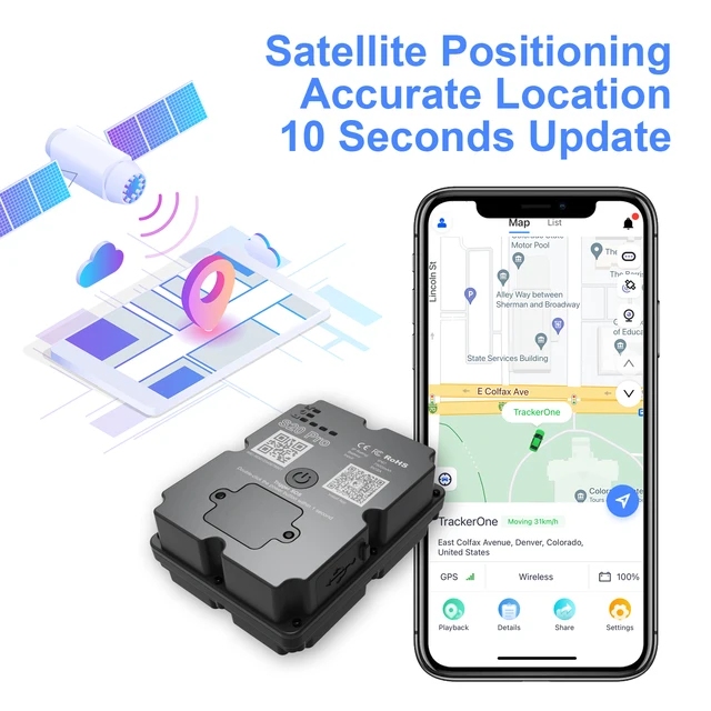 Meilleur traceur GPS antivol 4G pour voiture/moto - ‌ Localisateur magnétique puissant de véhicule avec suivi par application payée/protection de sécurité 1