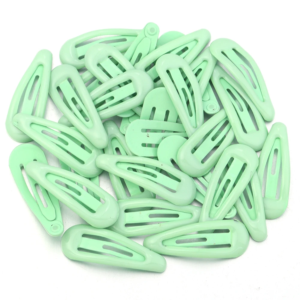 30 teile/los 3 cm Metall Bunte Waterdrop Form Haarspangen Nette BB Snap Haar Clips Für DIY Mädchen Headwear Haarnadeln haar Zubehör – Detail 13