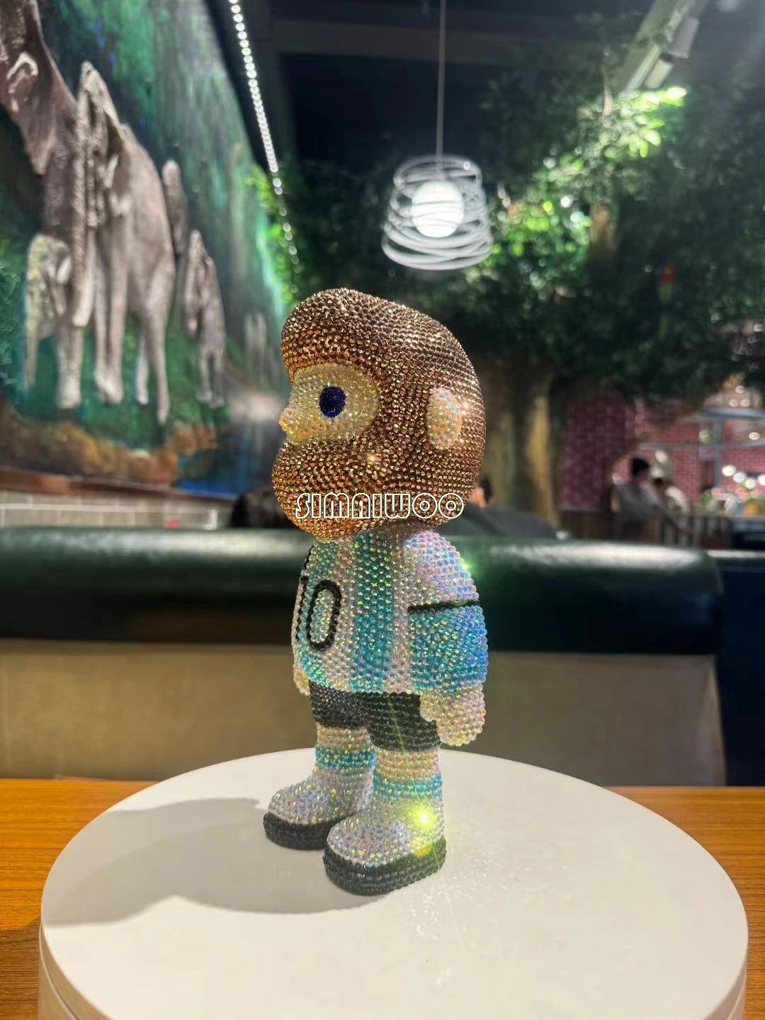 Anpassbare Strass Junge Freund Figur Münze Depost Jar Argentinische Team Uniform DIY Handgemachte Mosaik Ornamente Geburtstag Geschenk – Detail 3
