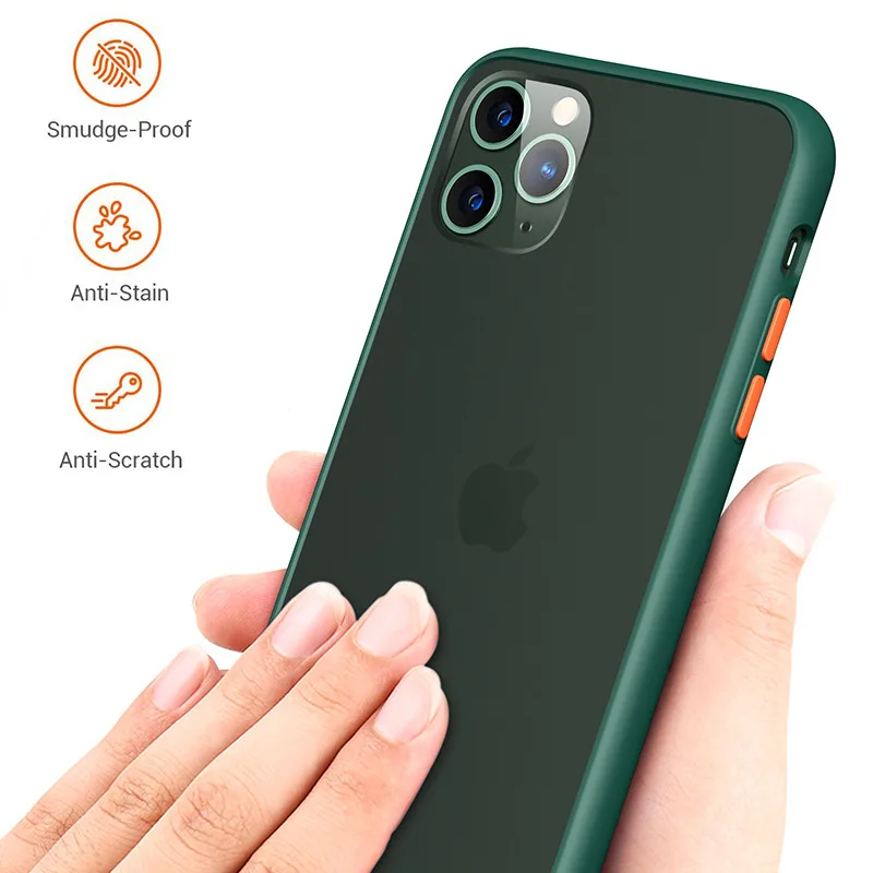 Matte Shockproof Soft Phone Case - Enhanced Protection Back Cover