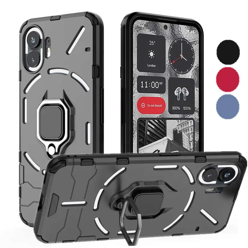Magnetic Phone Case with Ring Stand and Bracket Holder