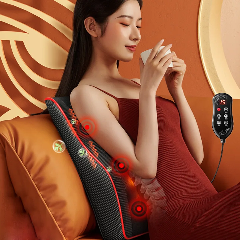 Hot Sale Full Body Head Back Rolling Kneading Massager Shiatsu Infrared  Heat Vibrating Neck Massage Pillow with Discount - China Massage Pillow,  Massager